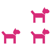 icoon van 3 honden
