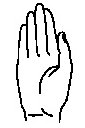 vlakke hand