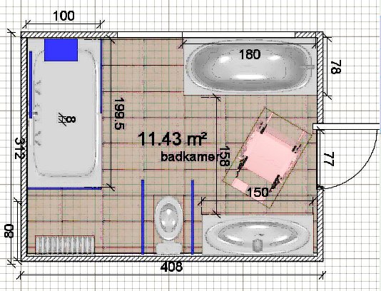 inrichting badkamer